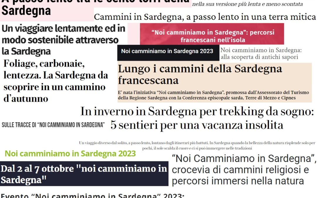 What they say about “We Walk in Sardinia”. The words of the experts